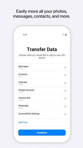 Pasar a iOS screenshot