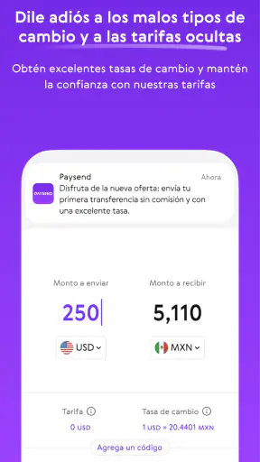 Paysend: Envía dinero screenshot