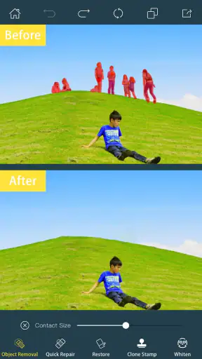 Photo Retouch-Borrar Objetos screenshot