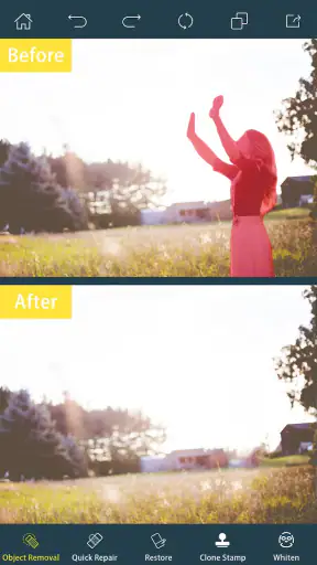 Photo Retouch-Borrar Objetos screenshot