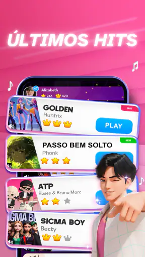 Piano Batida Mágica 4 Jogo screenshot