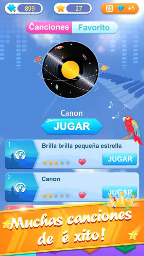 Piano juego: Canción clásica screenshot
