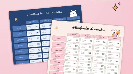 Planificador de menu semanal screenshot