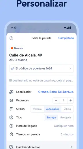 Planificador de rutas Circuit screenshot