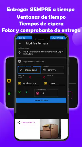 Planificador de rutas - Vision screenshot