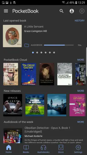 PocketBook libro screenshot