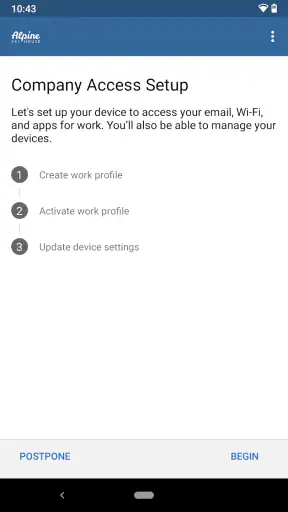 Portal empresa Intune screenshot