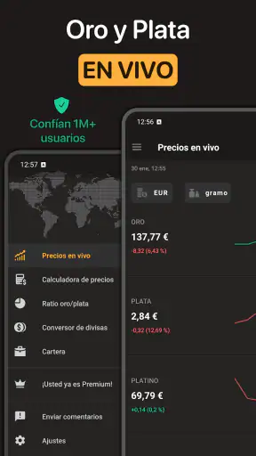 Precio del oro hoy screenshot