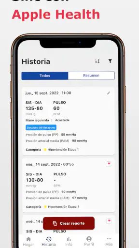 Presión Arterial y Pulso screenshot