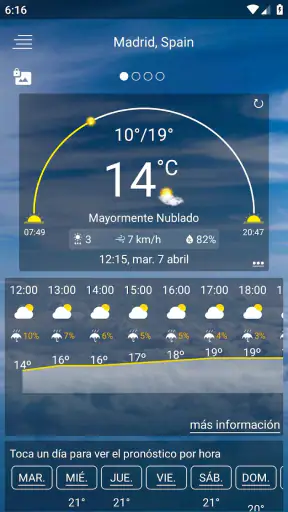 Pronóstico del tiempo screenshot