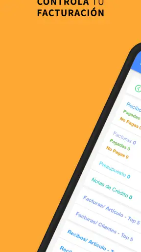 Recibo, Factura y Presupuesto screenshot