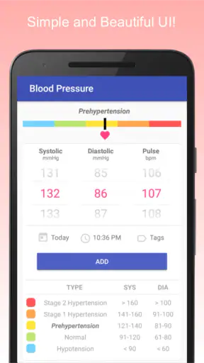Registro de presión arterial screenshot