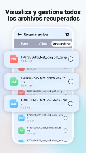 Restaurar Fotos y Archivos screenshot