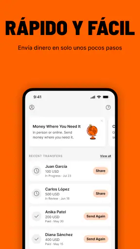 Ria Money Transfer screenshot