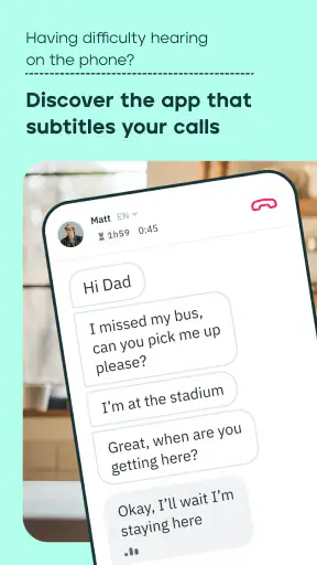 Rogervoice llamadas subtítulos screenshot
