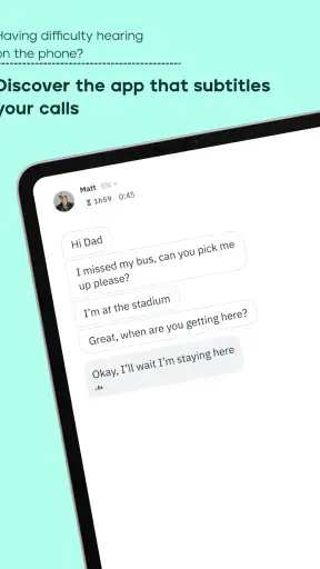 Rogervoice llamadas subtítulos screenshot