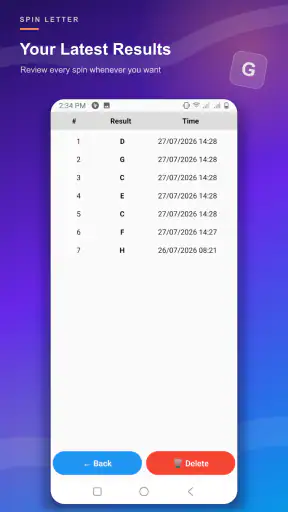 Ruleta de Letras screenshot