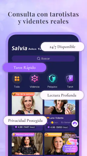 Salvia - Tarot & Videncia screenshot
