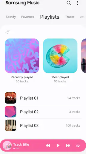 Samsung Music screenshot