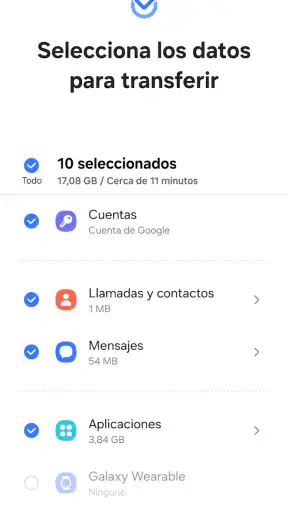 Samsung Smart Switch Mobile screenshot
