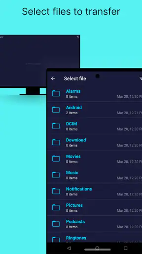 Send files to TV screenshot