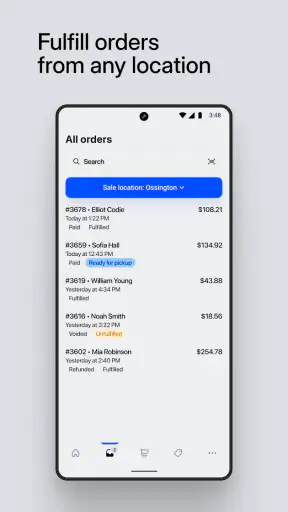 Shopify Point of Sale (POS) screenshot