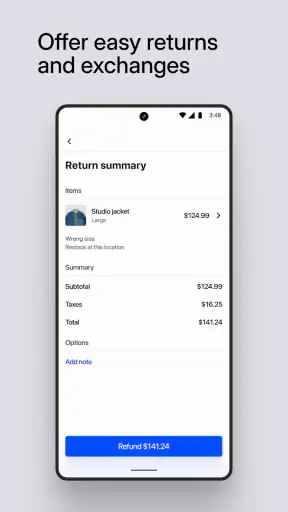 Shopify Point of Sale (POS) screenshot