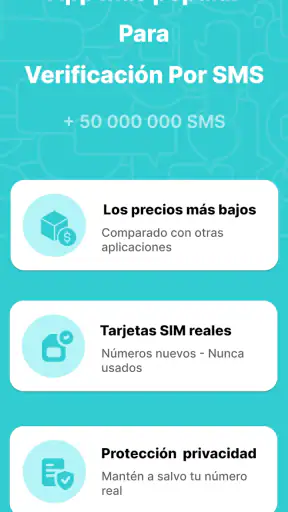 SimCode: Números virtuales SMS screenshot