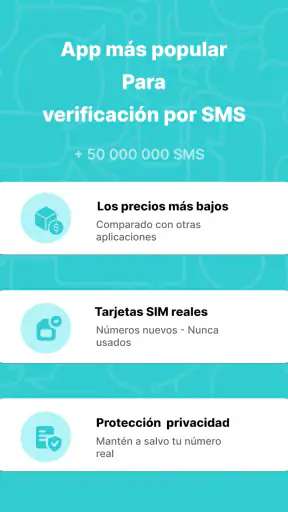 SimCode: Números virtuales SMS screenshot