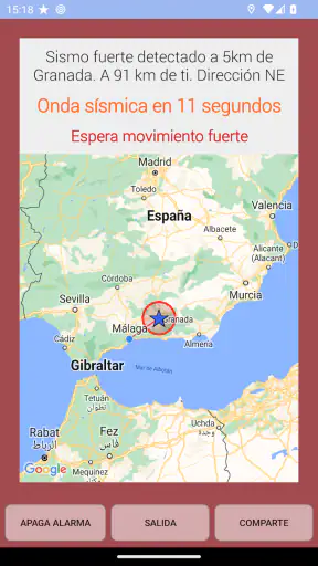 Sismo Detector screenshot