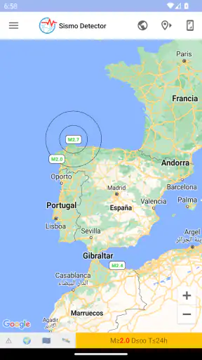 Sismo Detector screenshot
