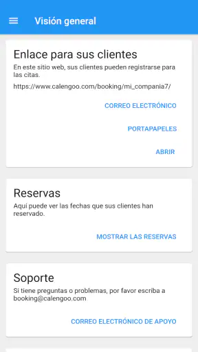 Sistema de reserva de citas screenshot