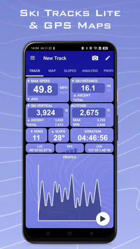 Ski Tracks Lite & Mapas screenshot