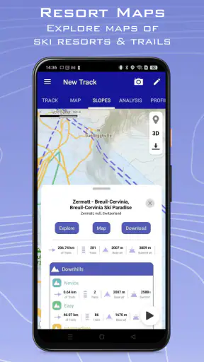 Ski Tracks Lite & Mapas screenshot