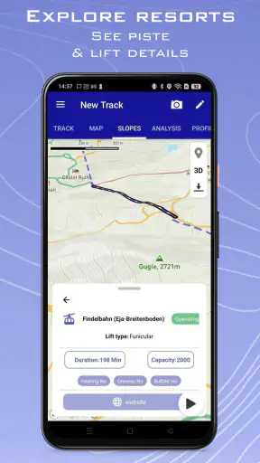 Ski Tracks Lite & Mapas screenshot