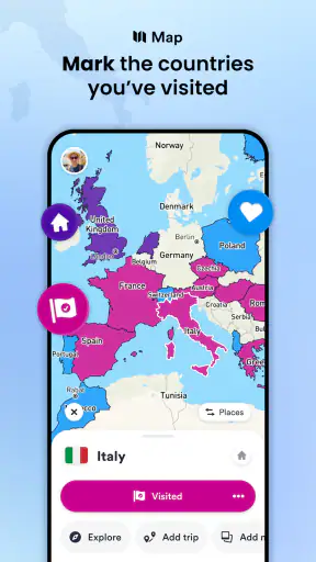 Skratch: Travel Map & eSIM screenshot