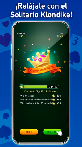 Solitario Klondike Clásico screenshot