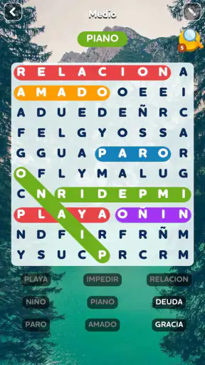 Sopas de Letras Español screenshot