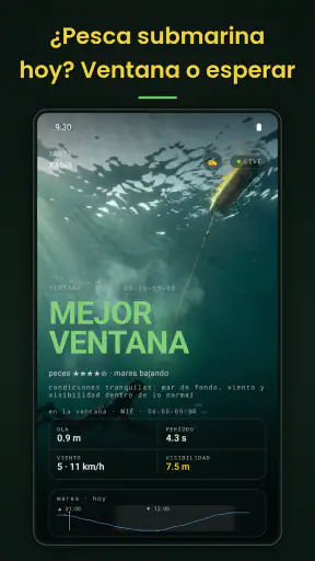 Spearo: Pesca Submarina y Olas screenshot