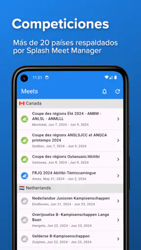 SplashMe - Resultados Natación screenshot