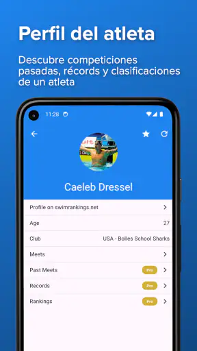 SplashMe - Resultados Natación screenshot