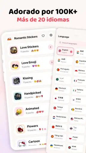 Stickers de amor - WASticker screenshot