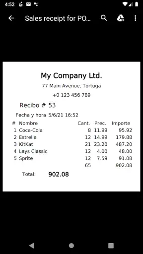 Stock e Inventario en línea screenshot