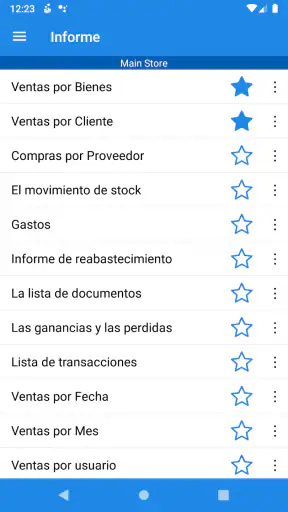 Stock e Inventario en línea screenshot