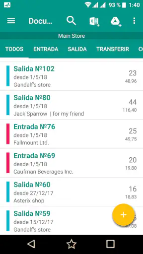 Stock e Inventario Simple screenshot