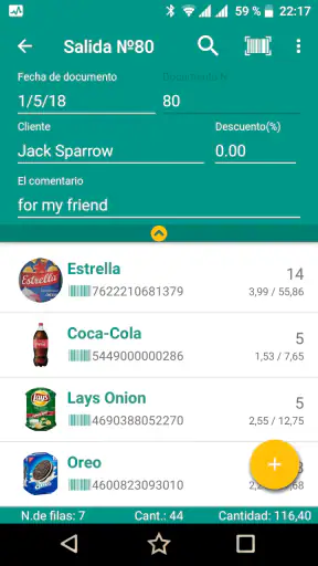 Stock e Inventario Simple screenshot