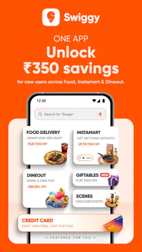 Swiggy: Food Instamart Dineout screenshot