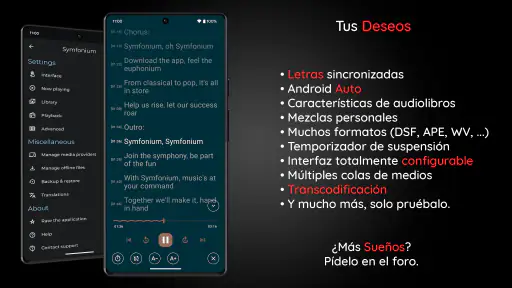 Symfonium: Reproductor musical screenshot