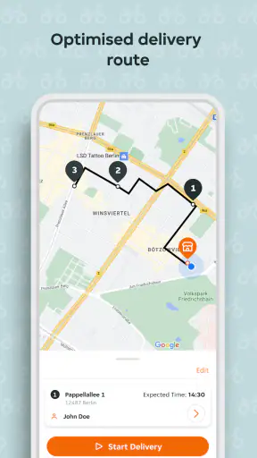 Takeaway.com Courier screenshot