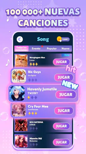 Tap de Piano: Canción Rush screenshot